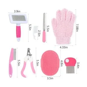 VCZONE 8 piezas de kit de aseo rosa de animales pequeños_2