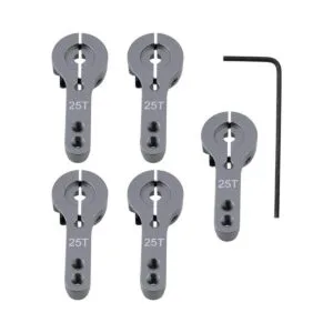 5Pack hobbypark M3 25T de aluminio Servo Cuerno de metal_1