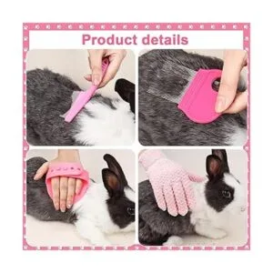 VCZONE 8 piezas de kit de aseo rosa de animales pequeños_4