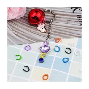 300 anillos abiertos de metal de 10 colores de 0.315 in_5
