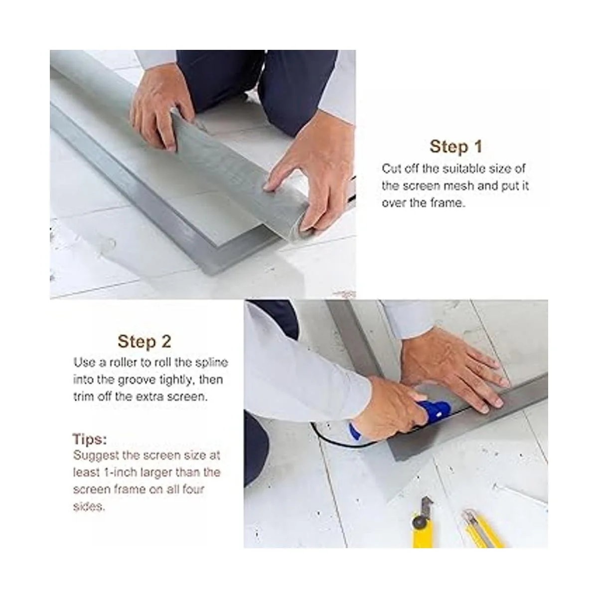 uxcell Rejilla de pantalla 39.4 ft de largo tira de_5