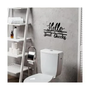 Letrero de pared de metal con texto en inglés Hello Sweet_6