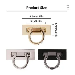 3 cerraduras de giro para cierre de bolso cierre de_2