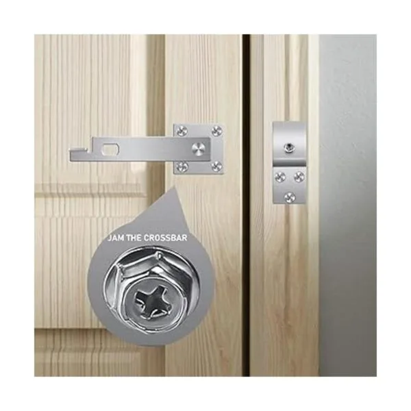 JUGREAT Cerradura de pestillo de puerta de acero_6