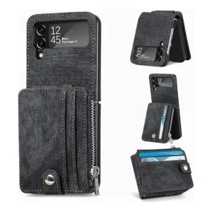 TopFunny Funda tipo cartera para Galaxy Z Flip 4 con_1