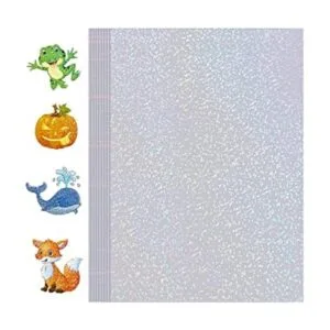 Papel adhesivo holográfico 24 hojas de vinilo laminado_1