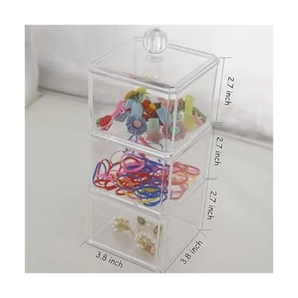 Hair Accessories Organizer for Girls LOHRYVIO 3 Stackable_6