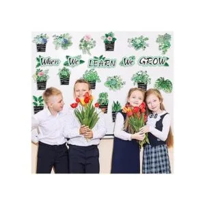 de suculentas recortes en maceta decoración de tablón de_5