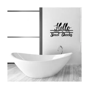 Letrero de pared de metal con texto en inglés Hello Sweet_5