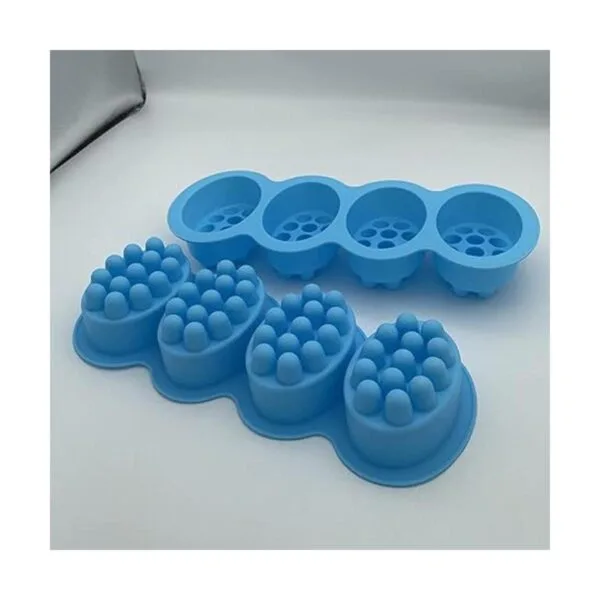 2 piezas de molde de jabón de masaje de silicona molde_4