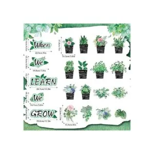 de suculentas recortes en maceta decoración de tablón de_2