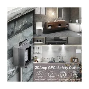3GRACE Toma de corriente GFCI de 20 amperios resistente a_7