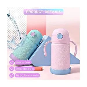 Papel adhesivo holográfico 24 hojas de vinilo laminado_4