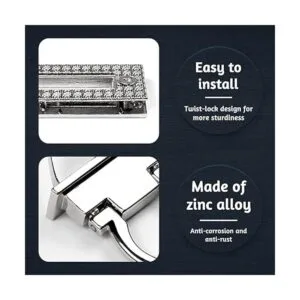 3 cerraduras de giro para cierre de bolso cierre de_3