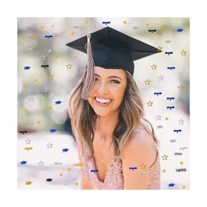 Graduation PartyDecorations NavyBlue GoldSilver Confetti_7