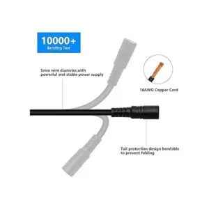 SinLoon Cable de extensión de CC de 90 grados con_3