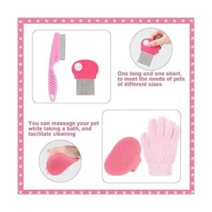 VCZONE 8 piezas de kit de aseo rosa de animales pequeños_6