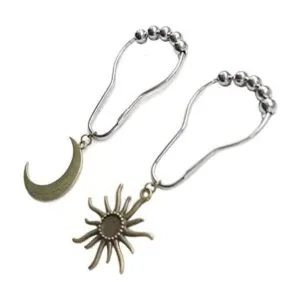 Ganchos decorativos para cortina de ducha anillos para_1