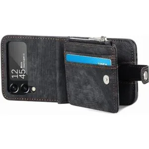 TopFunny Funda tipo cartera para Galaxy Z Flip 4 con_5