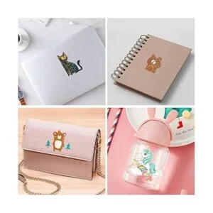 Papel adhesivo holográfico 24 hojas de vinilo laminado_6