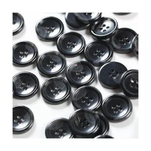 50 botones negros grandes de 1 pulgada para coser botones_4