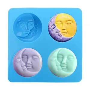 Hedume Paquete de 3 moldes de jabón de silicona para sol y_2