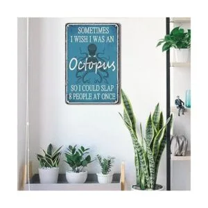 Divertido letrero de metal sarcástico para decoración de_5