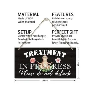 Treatment in Progress Please Do Not Disturb Letrero de_3