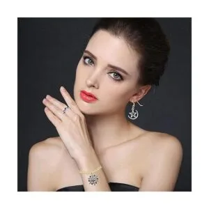 100 piezas de suministros de manualidades mixtos de plata_7