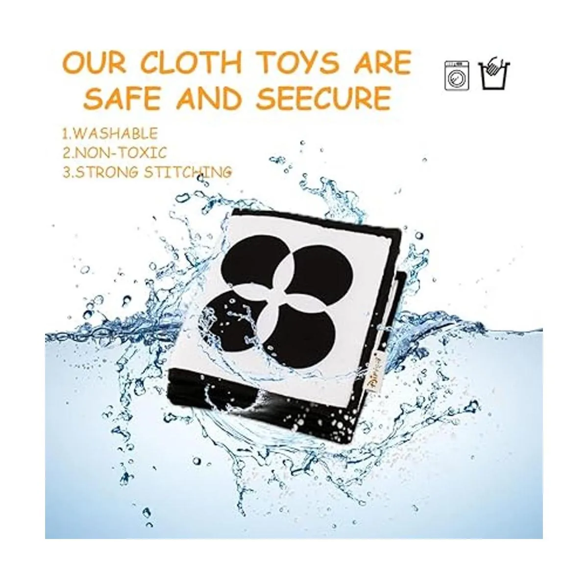 KaPing My Frist Libro suave de alto contraste en blanco y_5