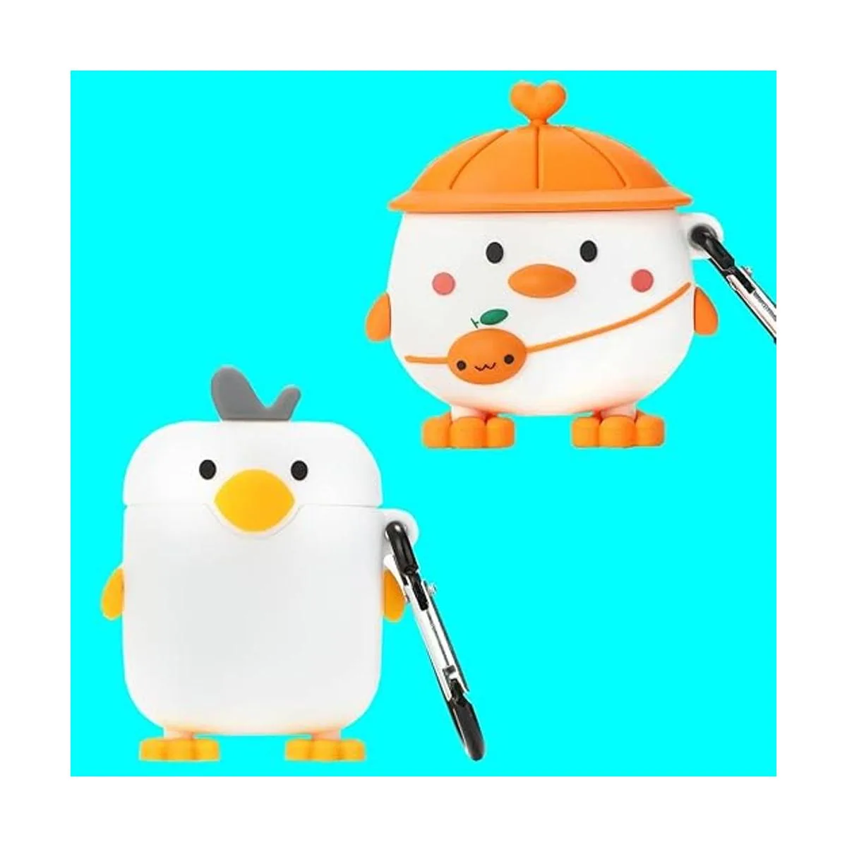 Funda Wifantien 3D con bonito pato pollito para Airpods_1