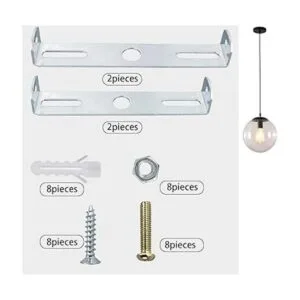 4 piezas de soporte de montaje para lámpara colgante de_3