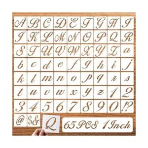 DZXCYZ Plantillas de símbolos de letras de 1 pulgada para_1