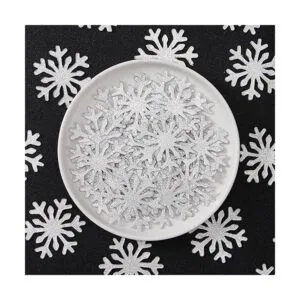 Copo de nieve blanco nieve decoraciones de fiesta de_3