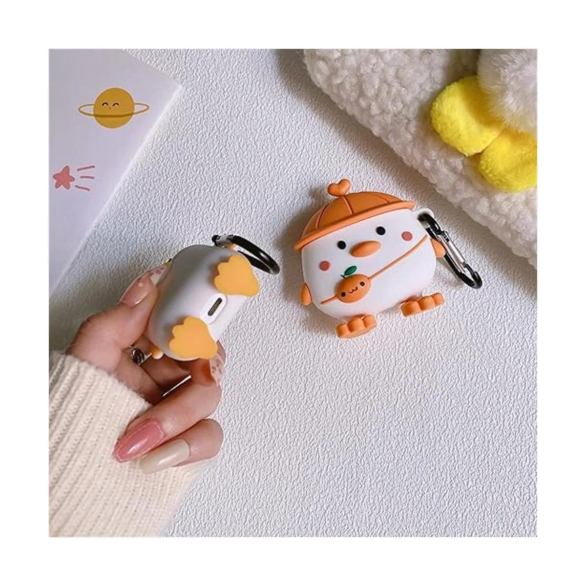 Funda Wifantien 3D con bonito pato pollito para Airpods_4