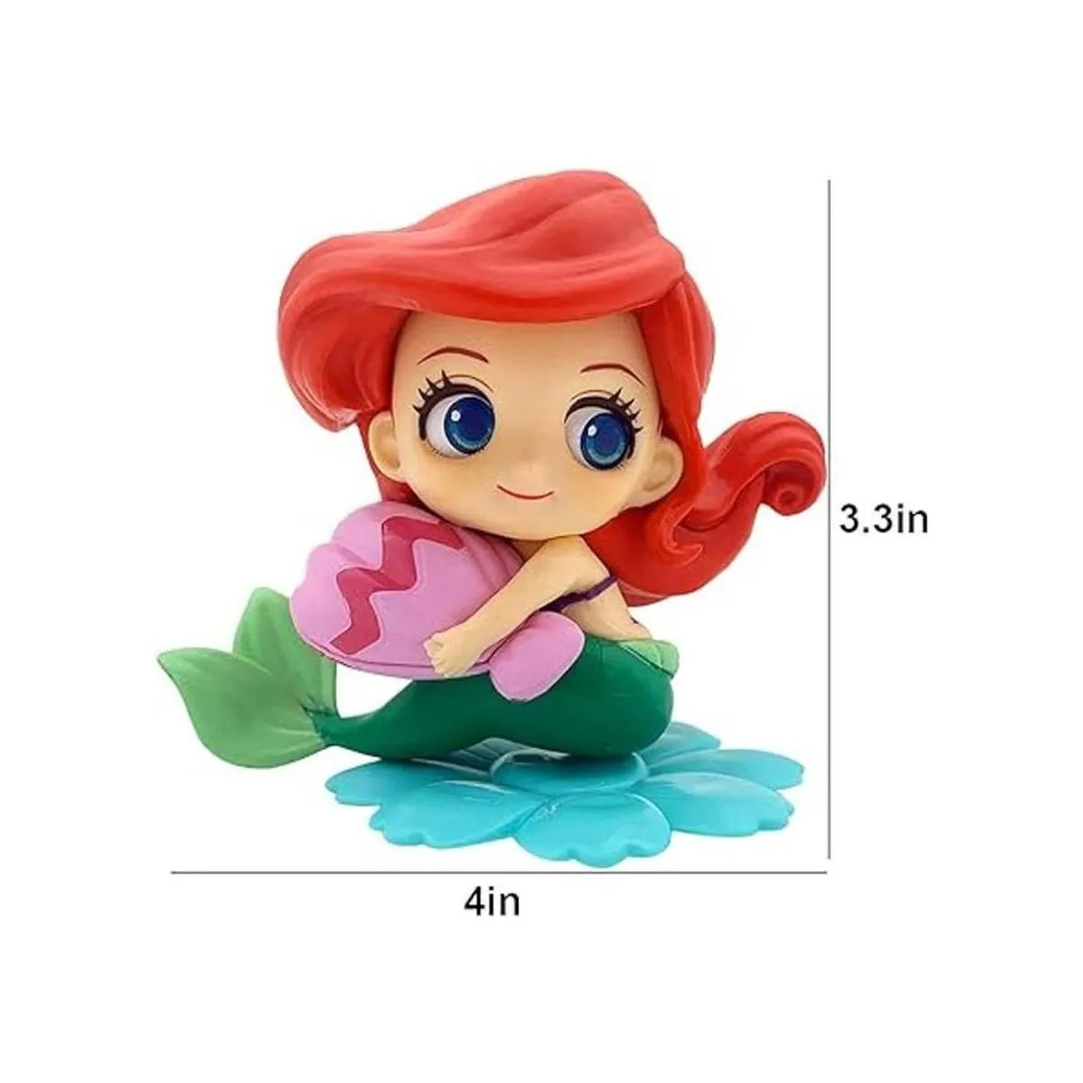 Decoración de pastel de sirena con conchas marinas para_2