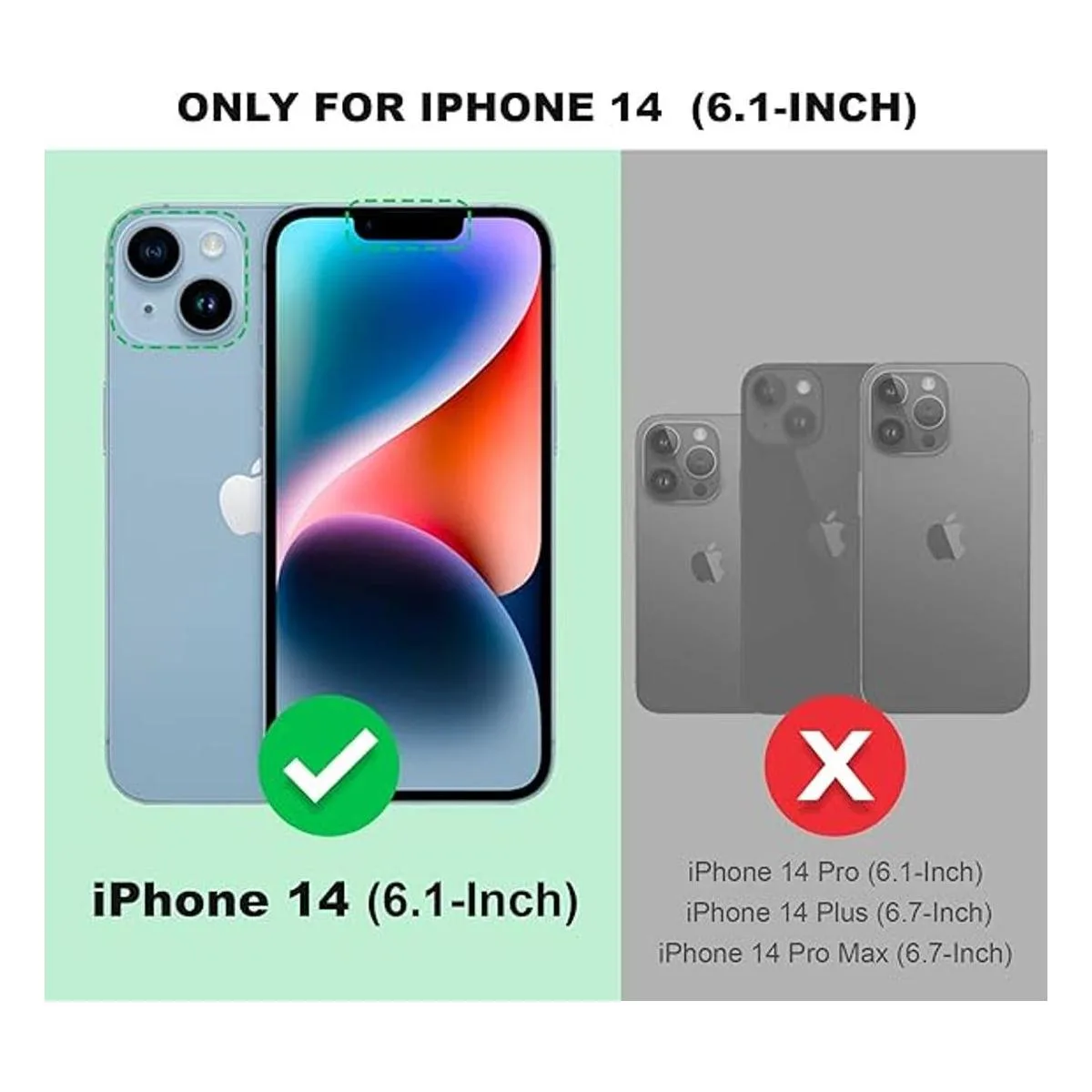 Silverback Funda transparente para iPhone 14 con soporte_2