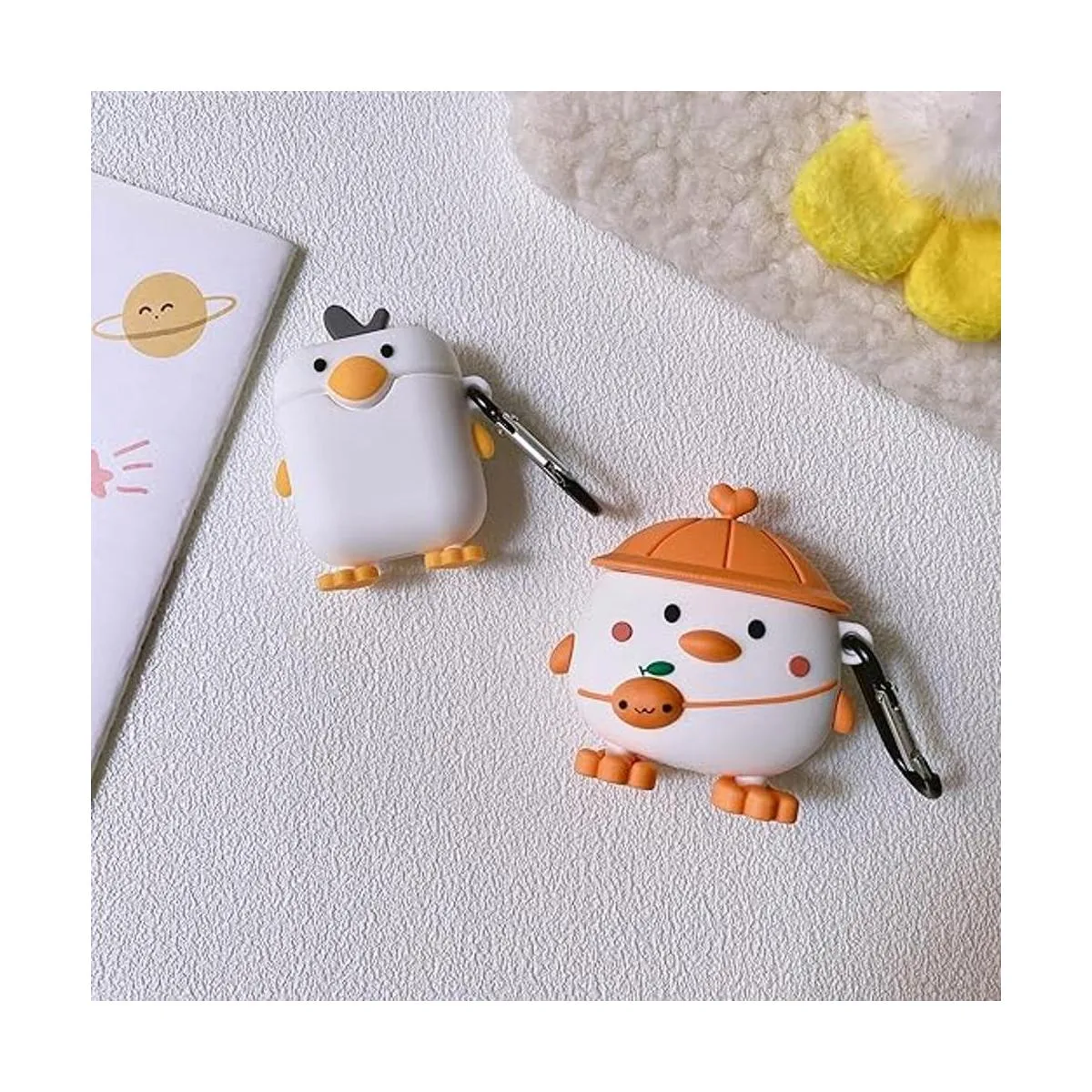 Funda Wifantien 3D con bonito pato pollito para Airpods_6