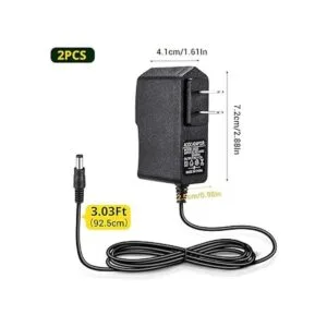 Facmogu Paquete de 2 adaptadores de corriente CC 5V 2A_6