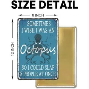 Divertido letrero de metal sarcástico para decoración de_2