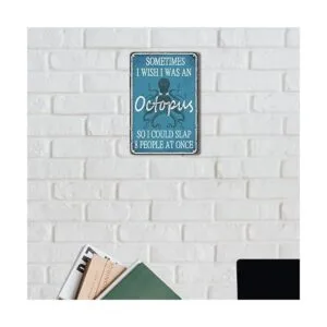 Divertido letrero de metal sarcástico para decoración de_6