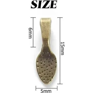 NSBELL 400 colgantes de cuchara con pegamento en fianzas_2