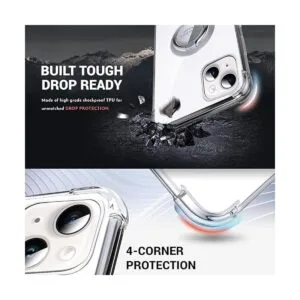 Silverback Funda transparente para iPhone 14 con soporte_5