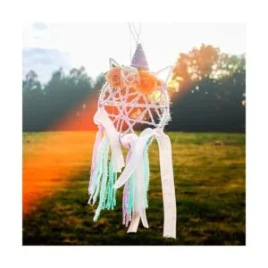 20 anillos de metal para atrapasueños con forma de luna y_6