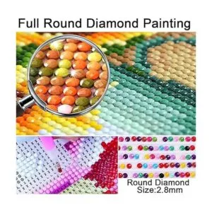 Kit de pintura de diamantes de pastor alemán con bandera_6