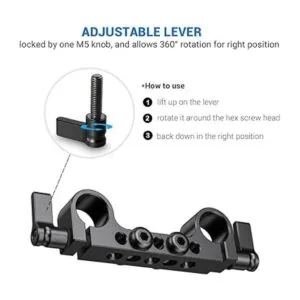 SMALLRIG Super Ligero Barandilla de 0.591 in con rosca de_3