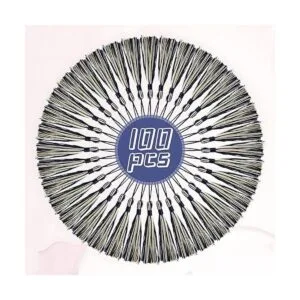 VAPKER 100 borlas de colores mixtos de color azul profundo_3