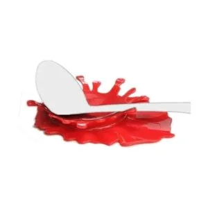 Soporte para cuchara de silicona con forma de ketchup de_2