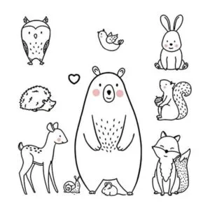 DEKOSH Safari Calcomanías de pared de animales de gran_1