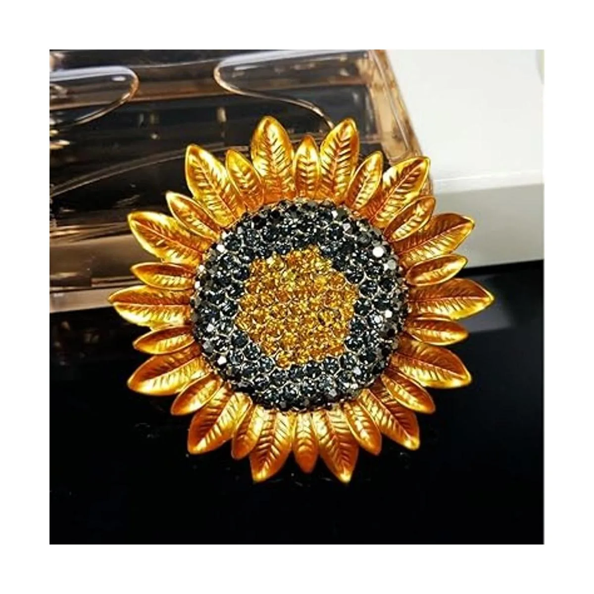 DREAMLANDSALES Metal Petal Micro pavimenta cristal dorado_6